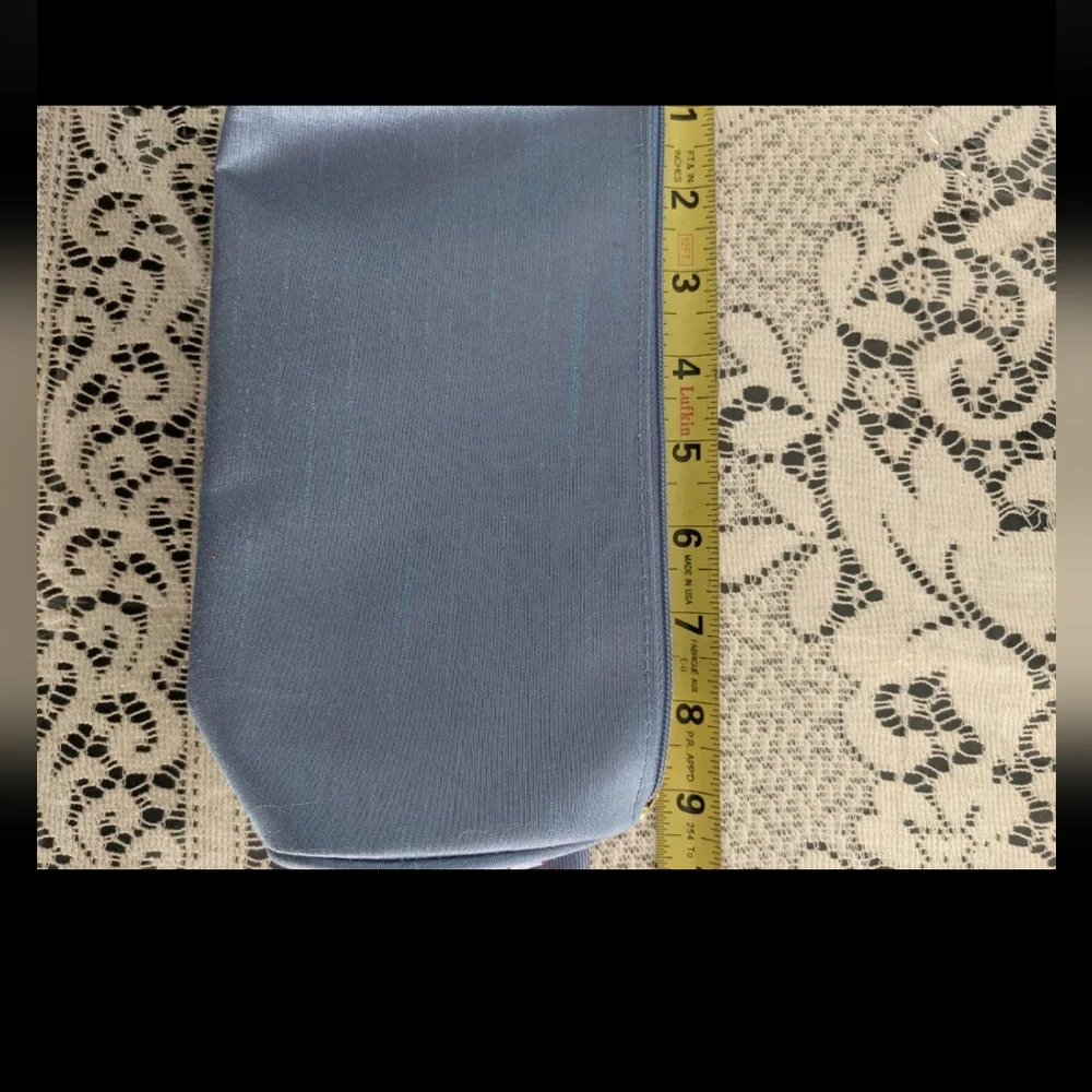 Vintage Rare Brush Accessories Bag Pouch Travel Makeup Cosmetic Bow Coquette